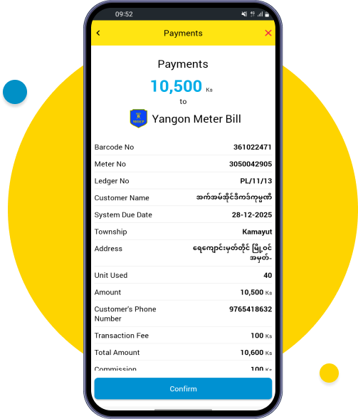 Review the payment info and confirm
