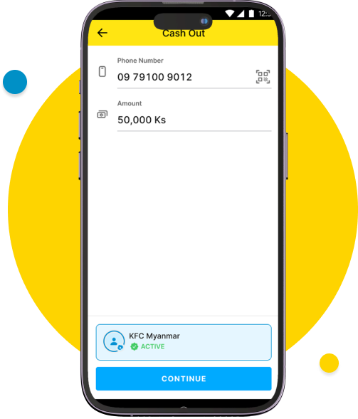 The merchant need to visit the agent shop.