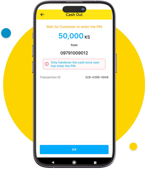 In Wave Channel App, the agent will have to initiate the cash out transaction. 